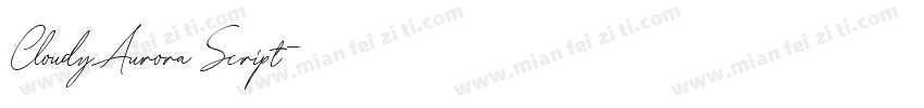 CloudyAurora Script字体转换